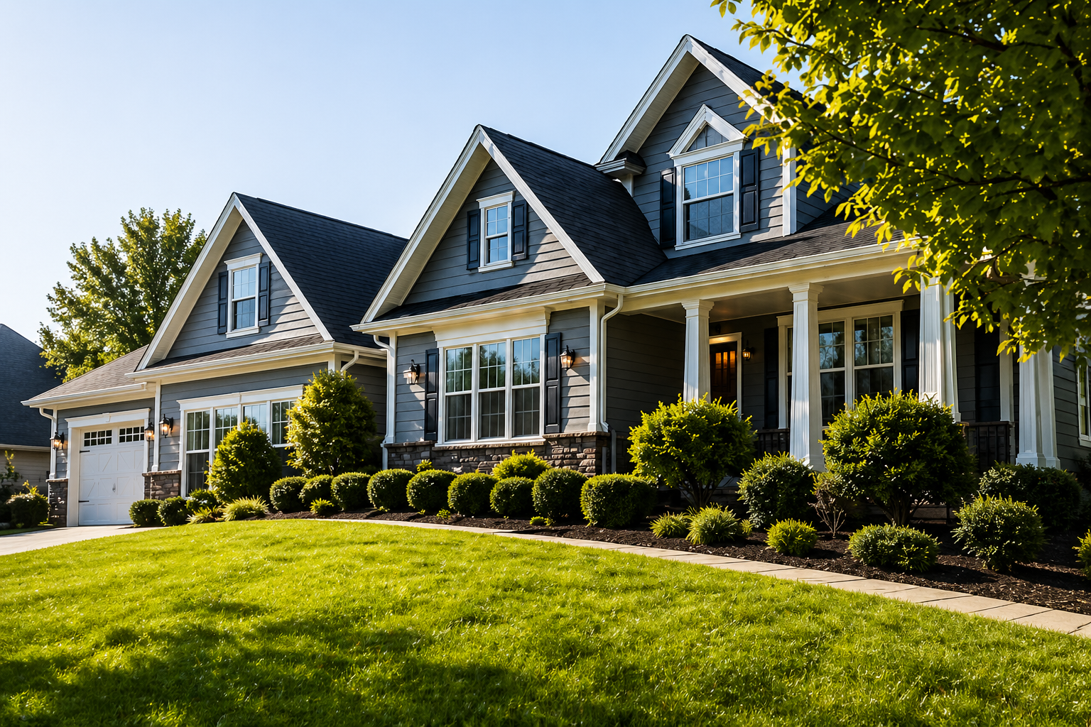 Home exterior for inspection landing page